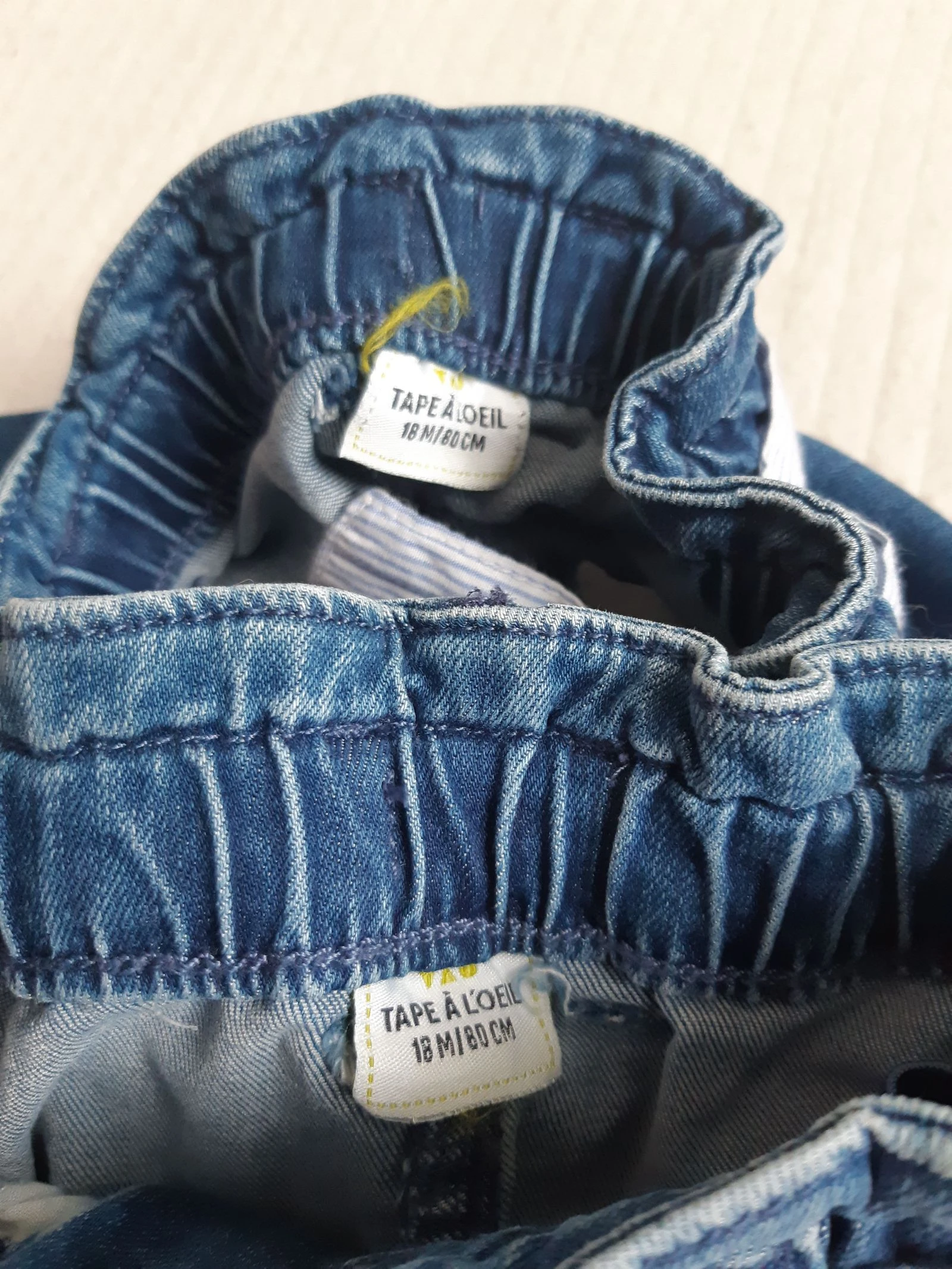 Lot of 2 Tape à l'oeil denim shorts 18 months – photo 4